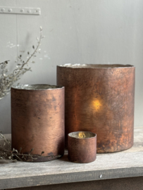 Windlicht Cilinder Brown 25x25 cm -Luksa-