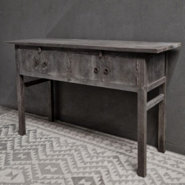 Houten Sidetable 4-deurtjes ''Antique Grey''