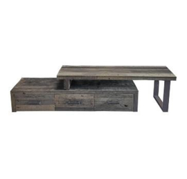 Tv-console 2-delig met 3-lades ''Driftwood''