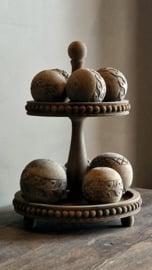 Holz-Etagere Jonah 2-stöckig