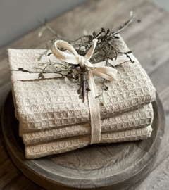 Set of 3 Tea Towels Waffle