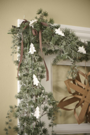 Artificial cedar garland