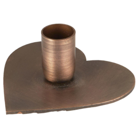 Candle holder f/1.3 cm candle heart