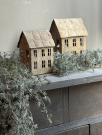 Girlande aus Seide mit Schnee und Tannenzapfen -PTMD-