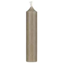 Tischkerze Leinen Grau 11cm