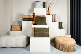 Kussen Suede Taupe 45x45 cm -PTMD-