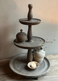 Etagere aus Holz 3-lagig