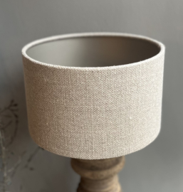 Lampenkap Linnen Grof Flax (taupe binnenzijde)