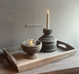 Houten Dienblad Antique Grey