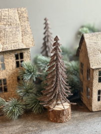 Kerstboompje Bruin 19 cm
