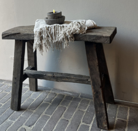 Oud Houten Bankje 61 cm