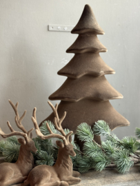 Weihnachtsbaum Samt Braun Large