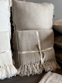 Linnen Plaid 130x170 cm Beige -Luksa Home Collection-