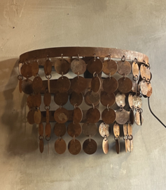 Wandlamp Kleine Schijven Roest
