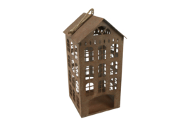 Metalen Huis Roest Bruin Extra Large