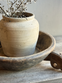 Oude Houten Schaal met Handvat