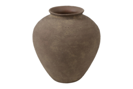 Stenen Vaas Bruin Medium