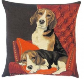 Gobelin kussen Beagles