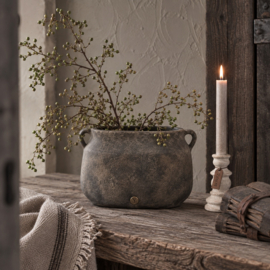 # Krug Oval mit Zwei Henkeln Large Majestic Brown -Brynxz Collections-