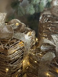 Cadeautje Rotan met LED lampjes Small