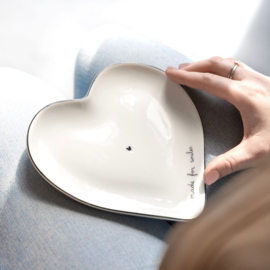 Bord Hart Wit Made for smiles -Bastion Collections-