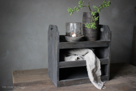 Holz Etagere mit zwei Regalen und Bodem