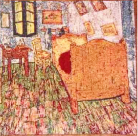 Gobelin kussen Van Gogh Chambre à coucher 45x45cm