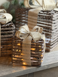 Cadeautje met Strik en LED lampjes Small