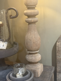 Oud Houten Balusterlamp  -Aura Peeperkorn-