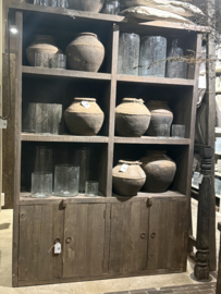 Open kast Berat 6-vaks en deurtjes  ''Driftwood''