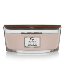Geurkaars Vanilla & Sea Salt Ellipse -Woodwick-