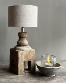 Balusterlampe aus Holz klein -Aura Peeperkorn-