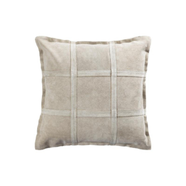 Kussen Suede Taupe 45x45 cm -PTMD-