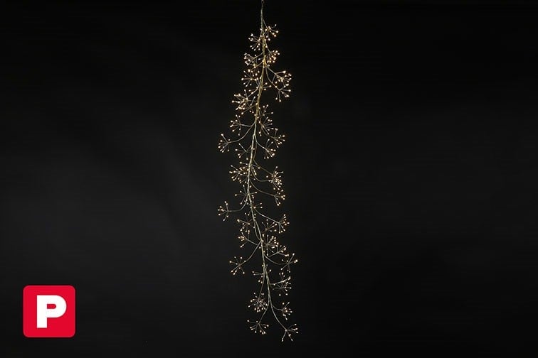 Tak LED Lucile Zwart 120 cm
