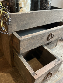 Holzbehälter mit Schubladen -Driftwood-