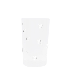 Trinkglas mit Herzen 300 ml -Bastion Collections-