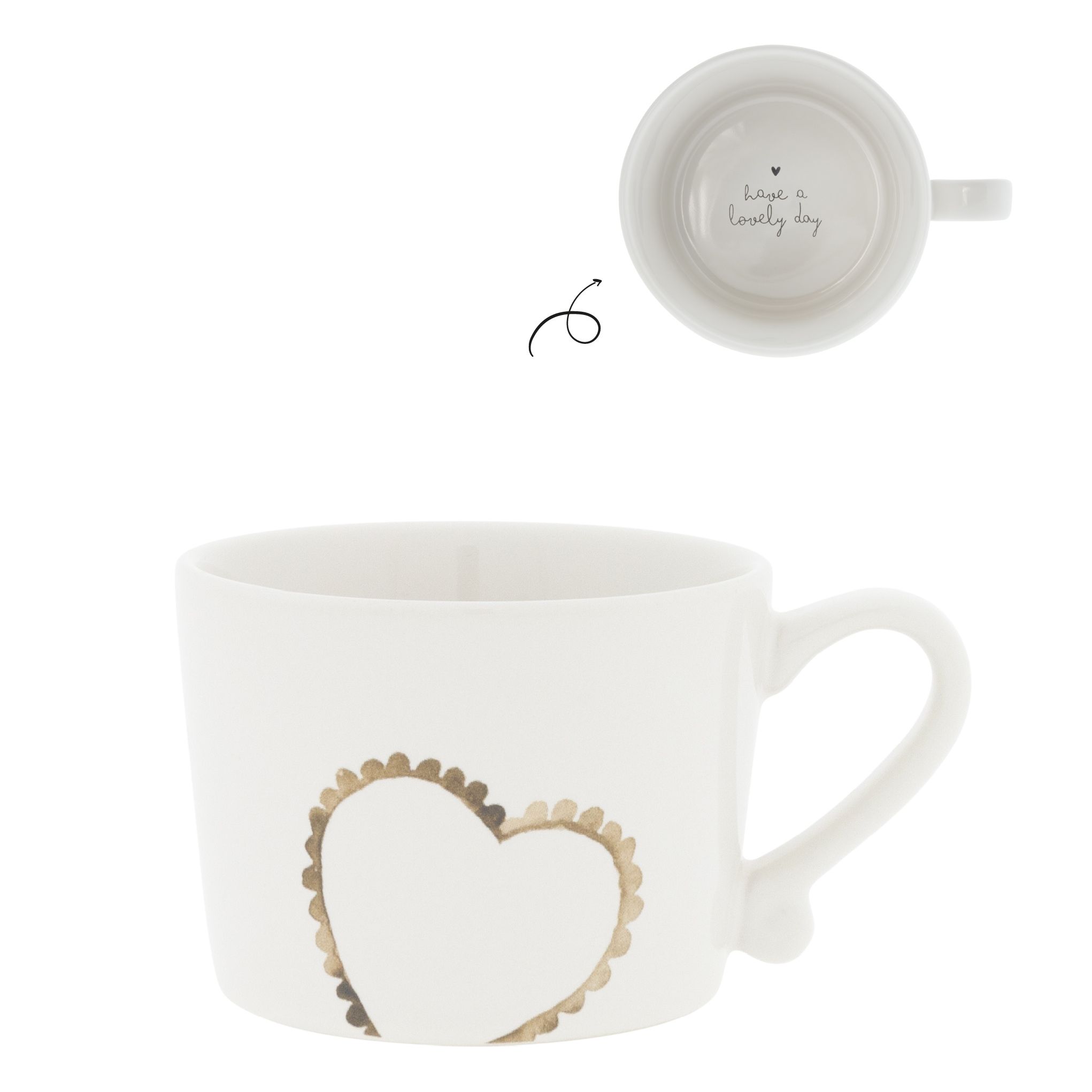 Mok met Oor en Bruin Hart -Bastion Collection-