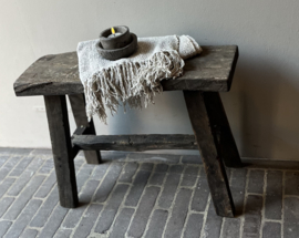 Oud Houten Bankje 61 cm