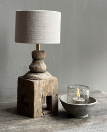 Balusterlampe aus Holz klein -Aura Peeperkorn-
