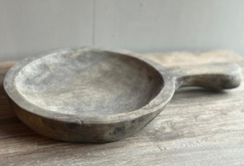 Hölzerne  Schale mit Henkel 30 cm