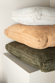 Kussen Suede Olijfgroen 60x40 cm -PTMD-