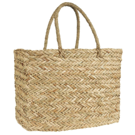 Beach bag seagrass straight sides
