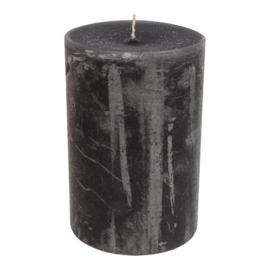 Stumpfe Kerze Anthrazit 8x14 cm
