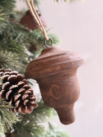 Metalen Ornament Roestbruin aan Touw