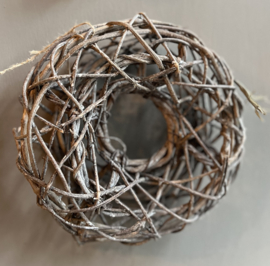 Kranz Wr. Woven Offen Frosted 24 cm