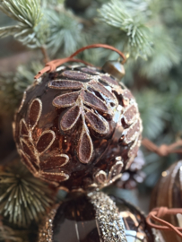 Kerstornament Bruin Blad -PTMD-
