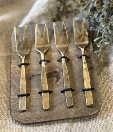 Vorkenset Oud Messing Small (set van 4) -Aura Peeperkorn-