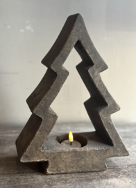 Waxinelichthouder Kerstboom Majestic Brown -Brynxz-