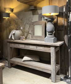 Sidetable Dibah 2-lades en onderblad -Driftwood-