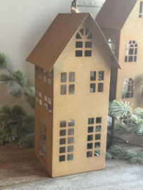 Metalen Huis Roest Bruin Medium